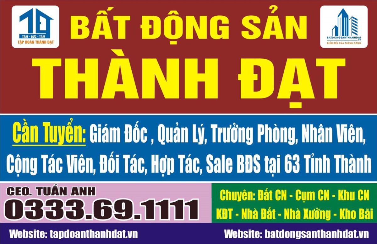  Tuyển Dụng Nhân Viên Bán Chung Cư tại Huyện Quỳnh Phụ