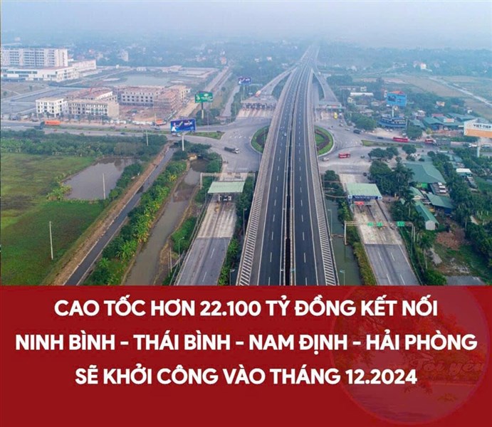 Khởi công cao tốc Ninh Bình – Hải Phòng đi qua Hà Nam và Thái Bình